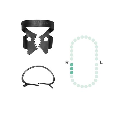 Hu-Friedy koferdam klamra #12A black line