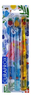 Curaprox CS 5460 Ultrasoft Summer Picnic zubní kartáček 3 ks