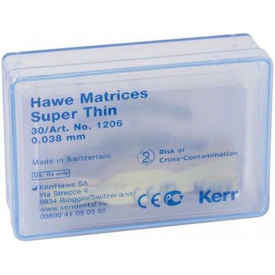 Hawe Neos matrice supertenké ocelové 0,038 mm tvarované 30 ks (Supermat)