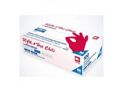 AMPri Nitril rukavice, hot chilli XS, nepudrované 100 ks