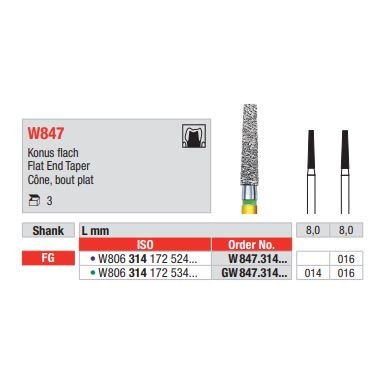 Diamant FG White Tiger W847.016 (3ks/bal)