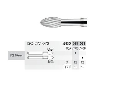 Tvrdokovový vrtáček vajíčko (5ks) - Velikost: 023