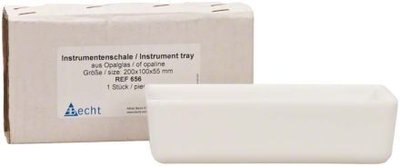 Tácek na nástroje z opálového skla