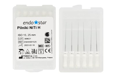 Pilniki NiTi H-Files 6 szt. Endostar