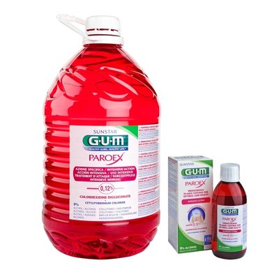 GUM Paroex ústní voda, (výplach, CHX 0,12%) - 5 l