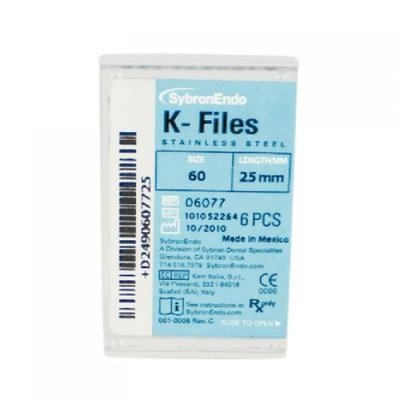 K-FILE 6 ks SybronEndo vel. 60, 25 mm
