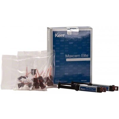 MaxCem Elite bílý opáqní, 2x 5 g, 24 ks různých koncovek