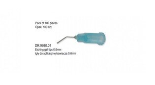 Igły do aplikacji wytrawiacza 0.6mm niebieskie 100szt/opak.