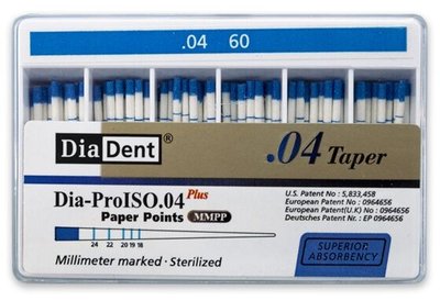 Papírové čepy DiaDent 4% 060