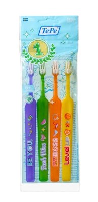 TePe Kids x-soft, výhodné balení 3+1 zdarma