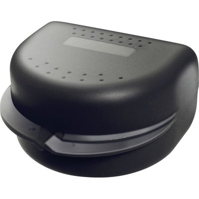 OMNIDENT Krabička Na Rovnátka Pro Dospělé 75 x 65 x 45mm Černá 1ks