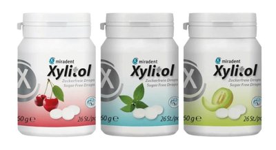 Miradent Xylitol Drops - bonbóny, 26ks mentol