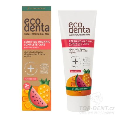 ECODENTA Kids Juicy Fruit dětská zubní pasta od 2 let, 75ml