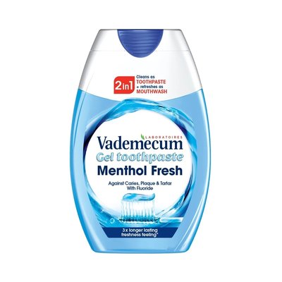 Vademecum Gel 2v1 Menthol Fresh zubní pasta 75 ml