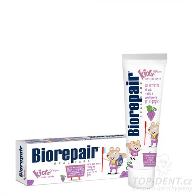 BioRepair Kids dětská zubní pasta 0-6 let (hroznové víno), 50ml