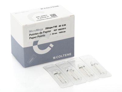 MicroMega - Sterilní papírové čepy 2Shape, F40