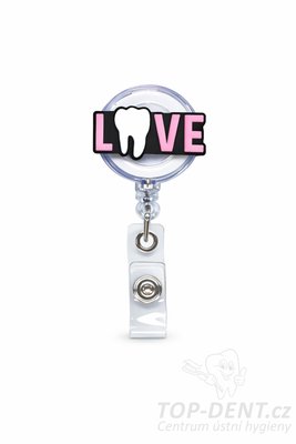 Navíjecí klip pro visačku, 1 ks (vzory dental) - Vyberte motiv: Love se zubem