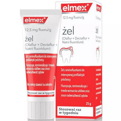Elmex żel przeciw próchnicy z aminofluorkiem 25 g