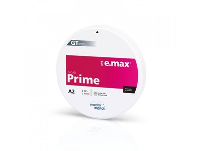 Disk e.max ZirCAD Prime 98,5mm - Barva: D2, Velikost: 20 mm