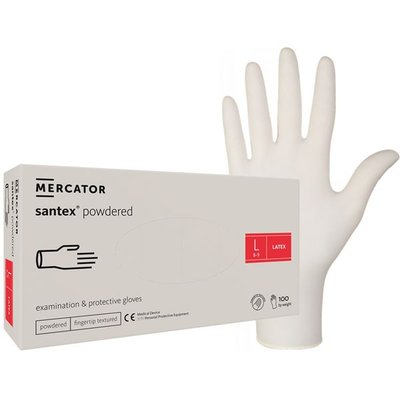 Rukavice Santex TXT latexové pudrované, 100 ks - L