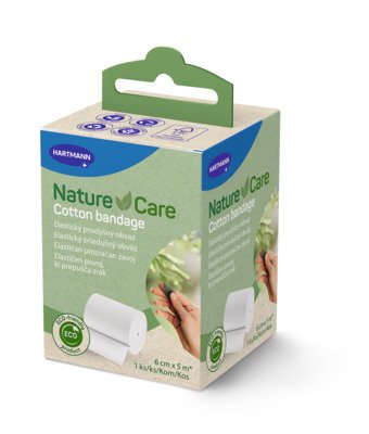 Nature Care bavlněný obvaz 6 cm × 5 m 1 ks