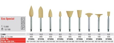 Edenta Exa Special - leštiace nástroje na kompozity - 12 ks