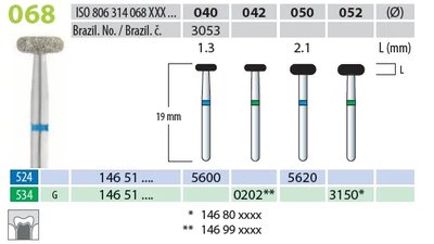 Brousek diamantovaný T 806.314.068.524.040