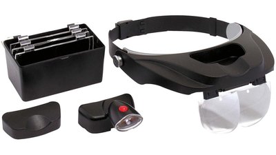 STEREO KOPFBANDLUPE LED
