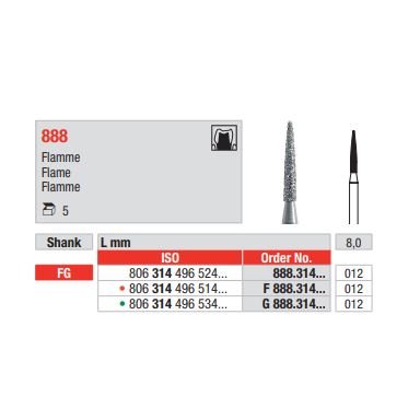 Diamant FG 888.012F (5ks/bal)