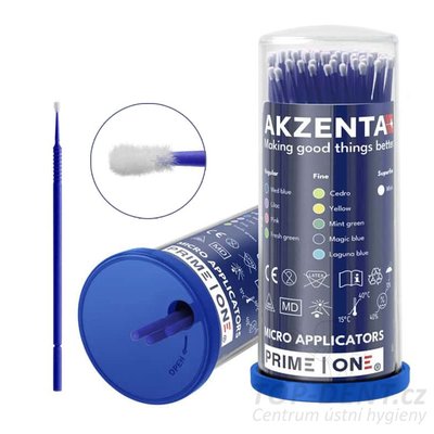 Akzenta Top Sticks Plus Micro aplikátory FINE (tmavě modré), 100ks