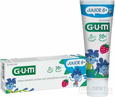 GUM Junior zubní pasta pro školáky od 6 let, 50ml