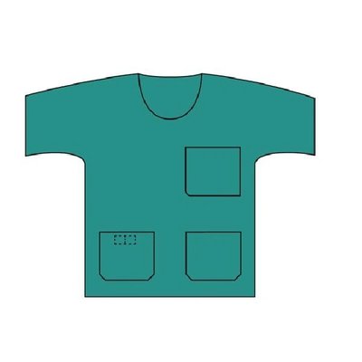 Halena operační Basic zelená vel. M, 45 ks