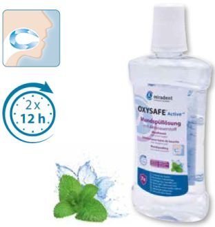 Oxysafe Active +F ústní voda, 500ml