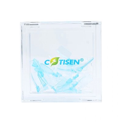 Transparentní plastové klínky s matricí, 50 ks - Velikost L 25 ks + velikost S 25 ks