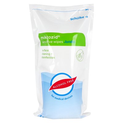 Chusteczki bezalkoholowe Mikrozid Sensitive Jumbo wkład 200 szt. Schulke