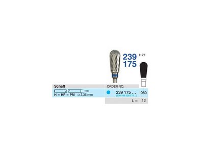 Tvrdokovová fréza - hruška Ø 6mm