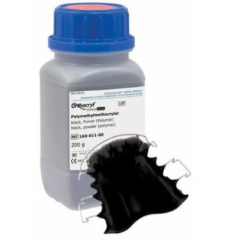 ORTHOCRYL Pulver černý 200g
