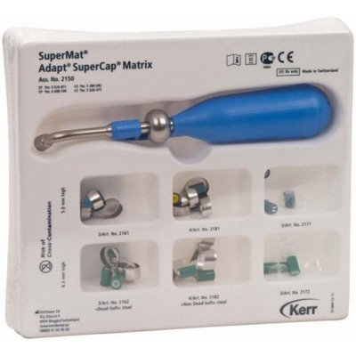 Hawe SuperMat Systém - sortimentní sada matric (Supermat nástroj,14 ks ocelové matrice směs,6 ks transparetni matrice směs)