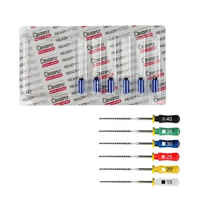 Hedström DENTSPLY, 6 ks - 10 / 25 mm