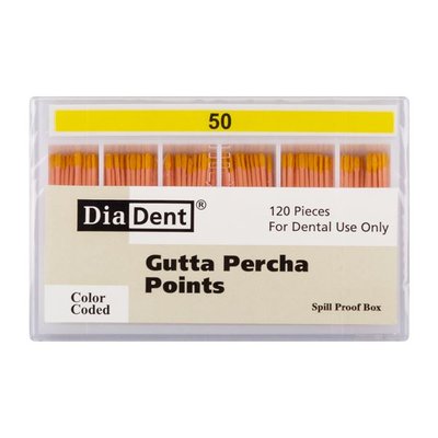 Gutap.čepy DiaDent 050 kalibrované, kón. 2%