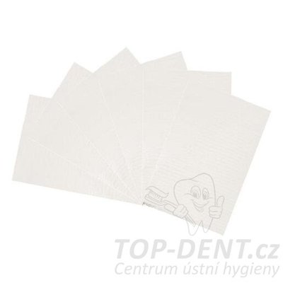 PURE dentální podbradníky / bryndáky (bílé), 500ks