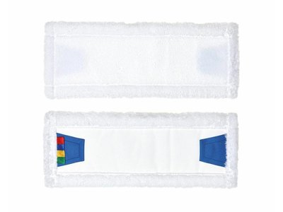 Mop se záložkami ECONOMY 40 cm, mikrovlákno, bílý