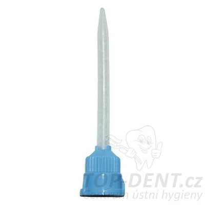 PURE míchací modré dlouhé kanyly se špičkou (1:1), 50ks