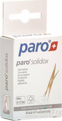 PARO SOLIDOX dřevěná párátka oboustranná, 96ks