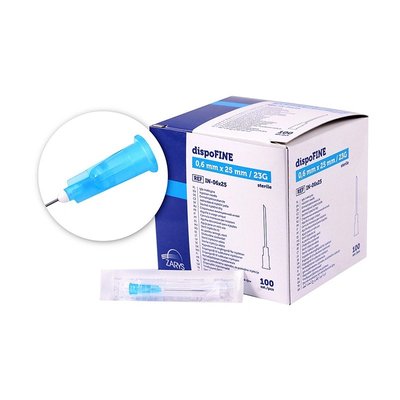 Injekční jehla dispoFINE, 100 ks - 30G 0,30 x 13 mm, žlutá