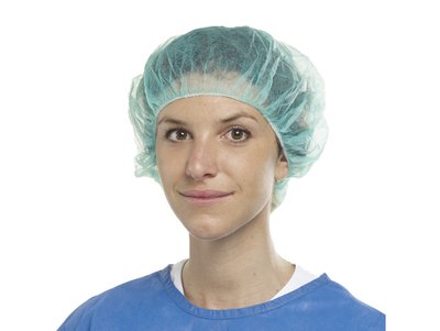EURONDA chirurgická operační čepice Round cap zelená 100ks (270505)