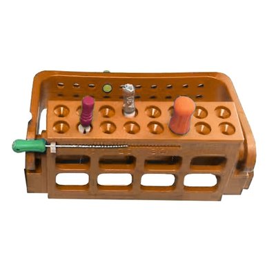 Stojánek na endo nástroje pro 16ks, Orange