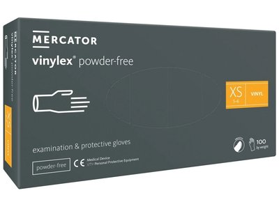 VINYLEX POWDER FREE - Vinylové rukavice (bez pudru) bílé, 100 ks