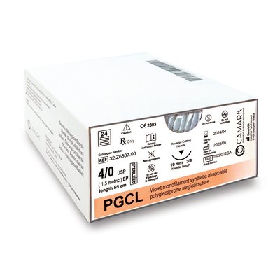 Camark šití PGCL - 6811 – PGCL 5/0 RC 12 mm 3/8 – 55 cm 12 ks