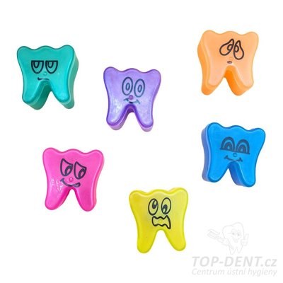 Krabička na dětské zoubky - zub (různé barvy)